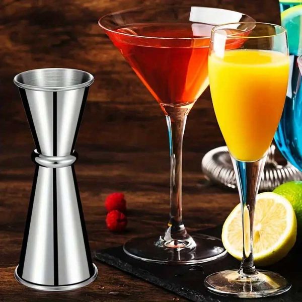 304 Stainless Steel Cocktail Shaker Measuring Cup - Image 3